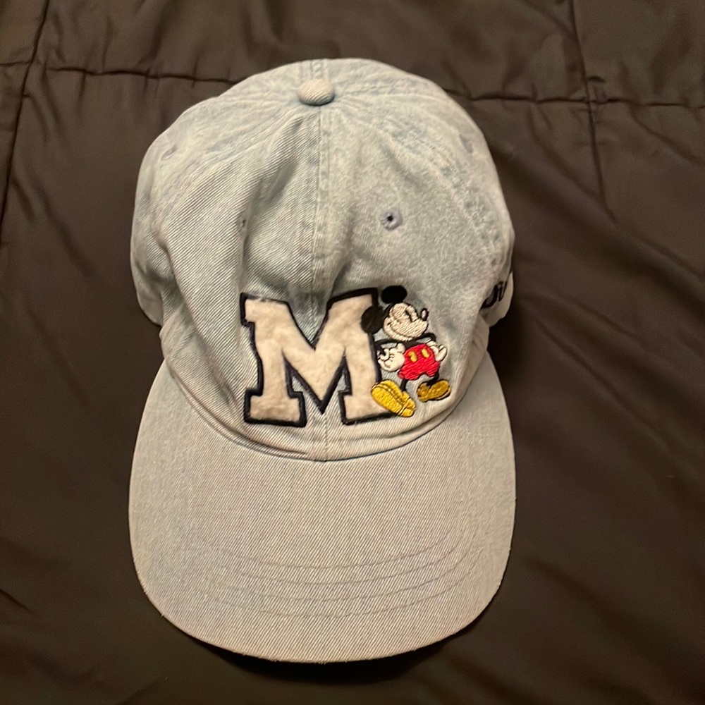 DISNEY MICKEY “M” Authentic Disneyland Denim Cap